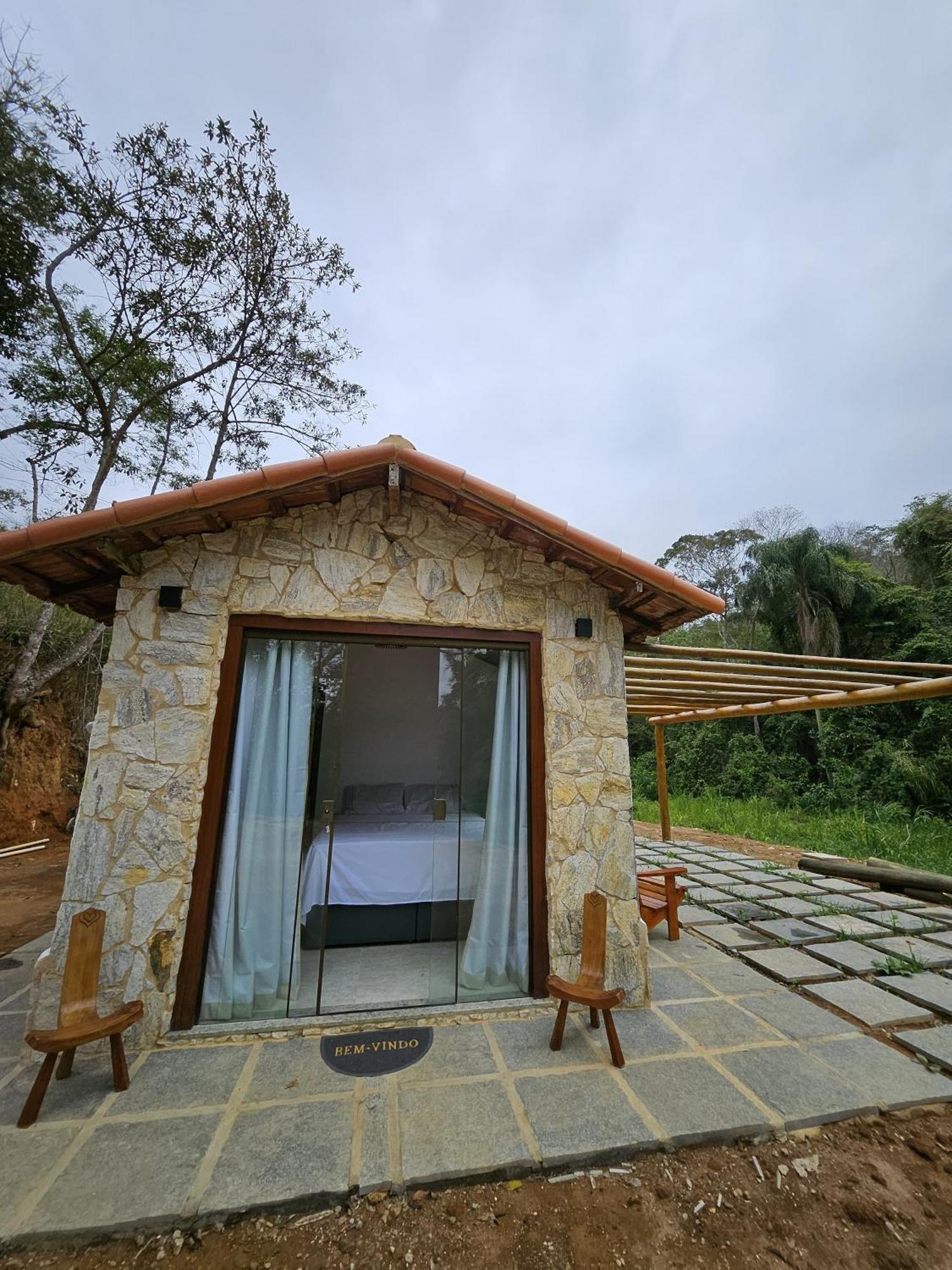 Casa Di Pedra Com Linda Vista Para Natureza - Miguel Pereira Exterior foto