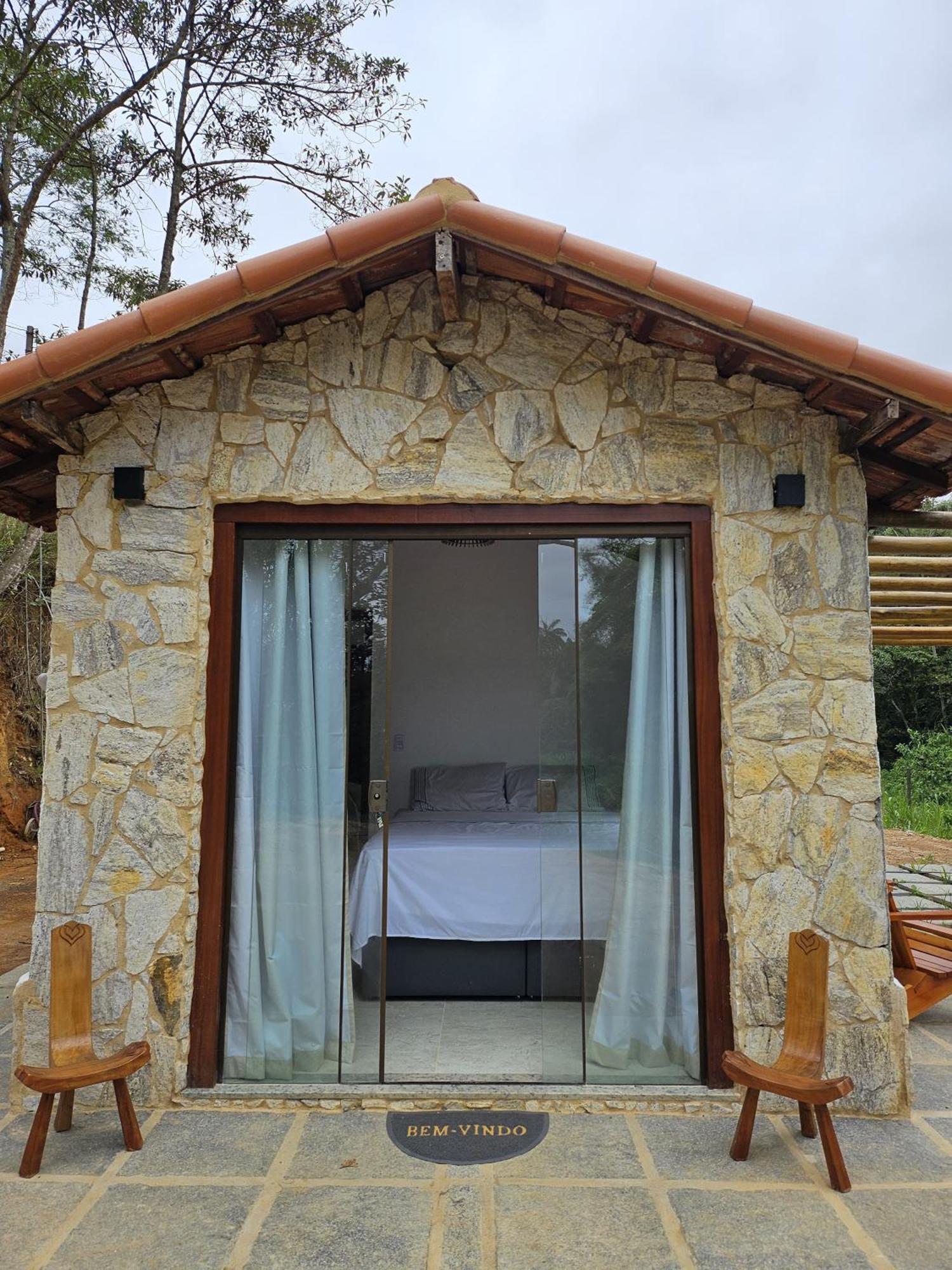 Casa Di Pedra Com Linda Vista Para Natureza - Miguel Pereira Exterior foto